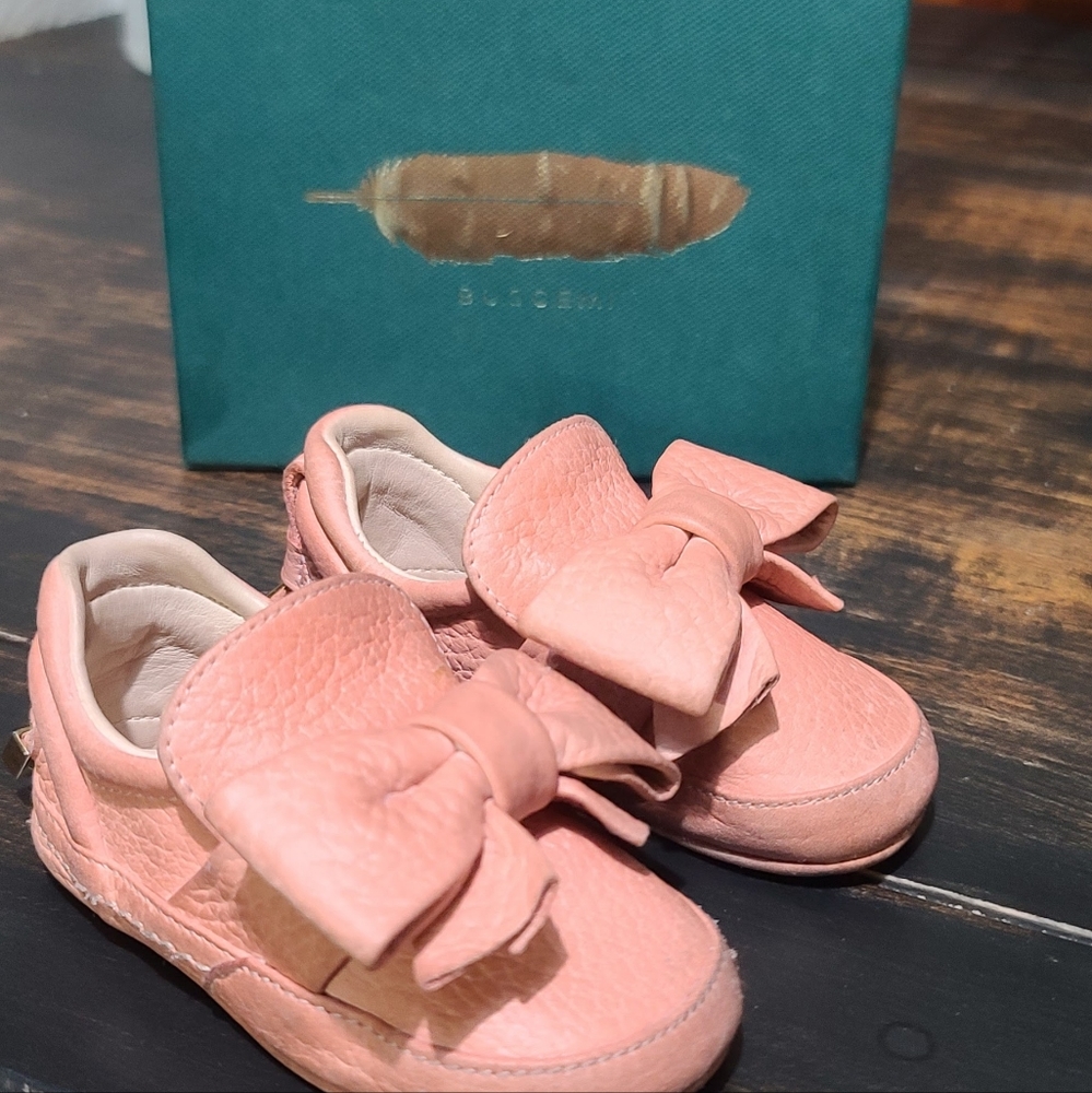 40MM Buscemi Baby Bow Nubuk Pale Pink